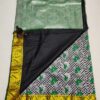 Dark green and black colour combination silk saree