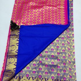 low rate bridal saree in dark blue colour