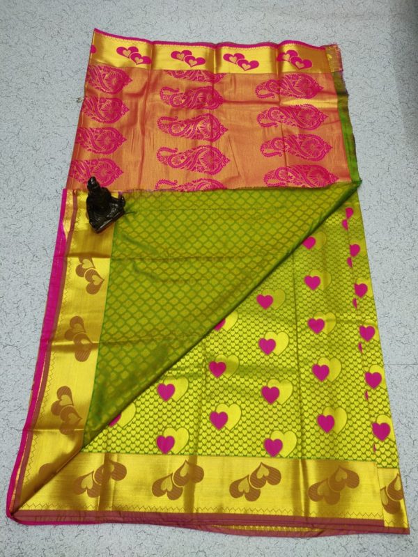 Best kanchipuram bhutas embosed saree