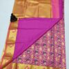 Bridal bhuttas embossed silk saree